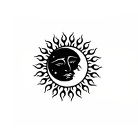 sticker decorativ perete soarele si luna 40x40 cm imagen 25_0_
0