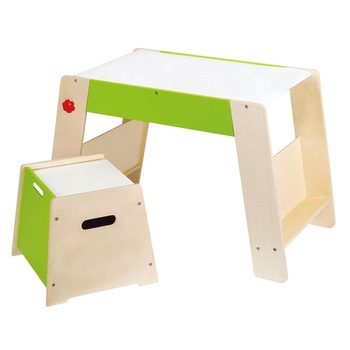 Masa de jucat si de desenat, Hape, Multicolor, + 3 ani Masa de jucat si de desenat, Hape, Multicolor, + 3 ani