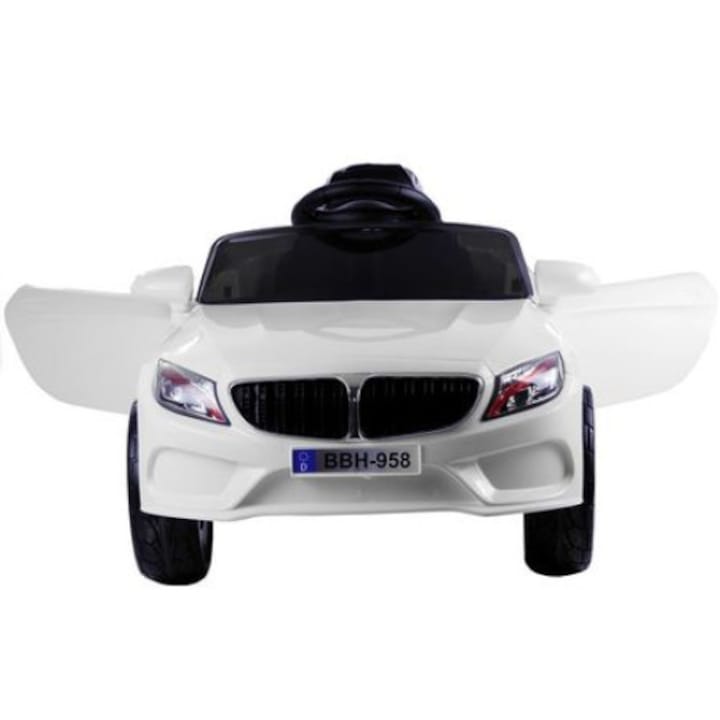Електрическа кола с дистанционно за деца, BBH-958, Бяла