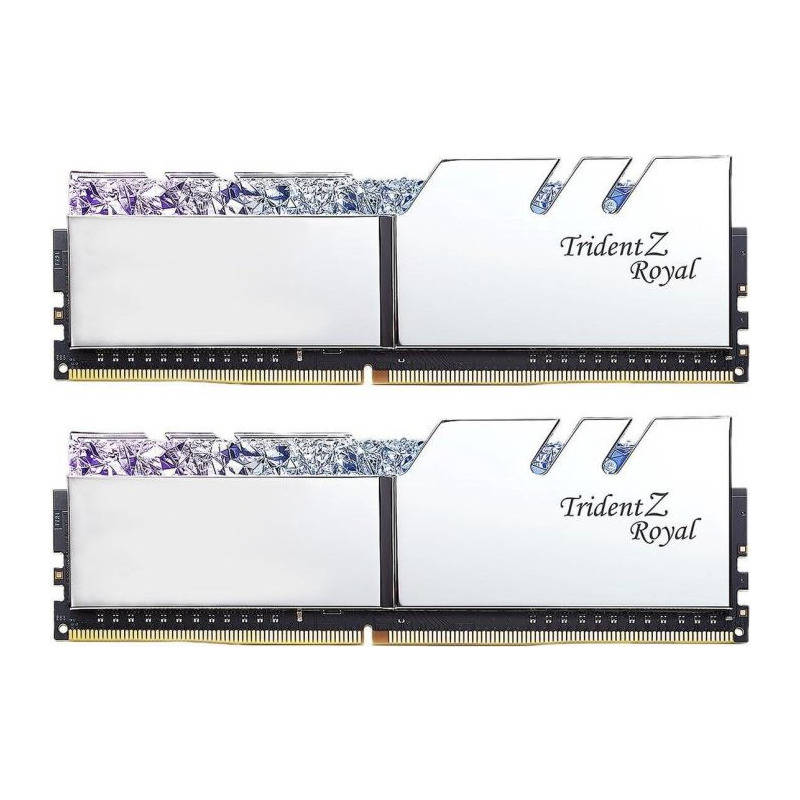 Memorie GSKill Trident Z Royal RGB Silver 16GB DDR4 3600MHz CL18 1.35v Dual Channel Kit