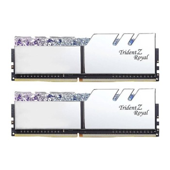 Memorie GSKill Trident Z Royal RGB Silver 16GB DDR4 3600MHz CL18 1.35v Dual Channel Kit Memorie GSKill Trident Z Royal RGB Silver 16GB DDR4 3600MHz CL18 1.35v Dual Channel Kit