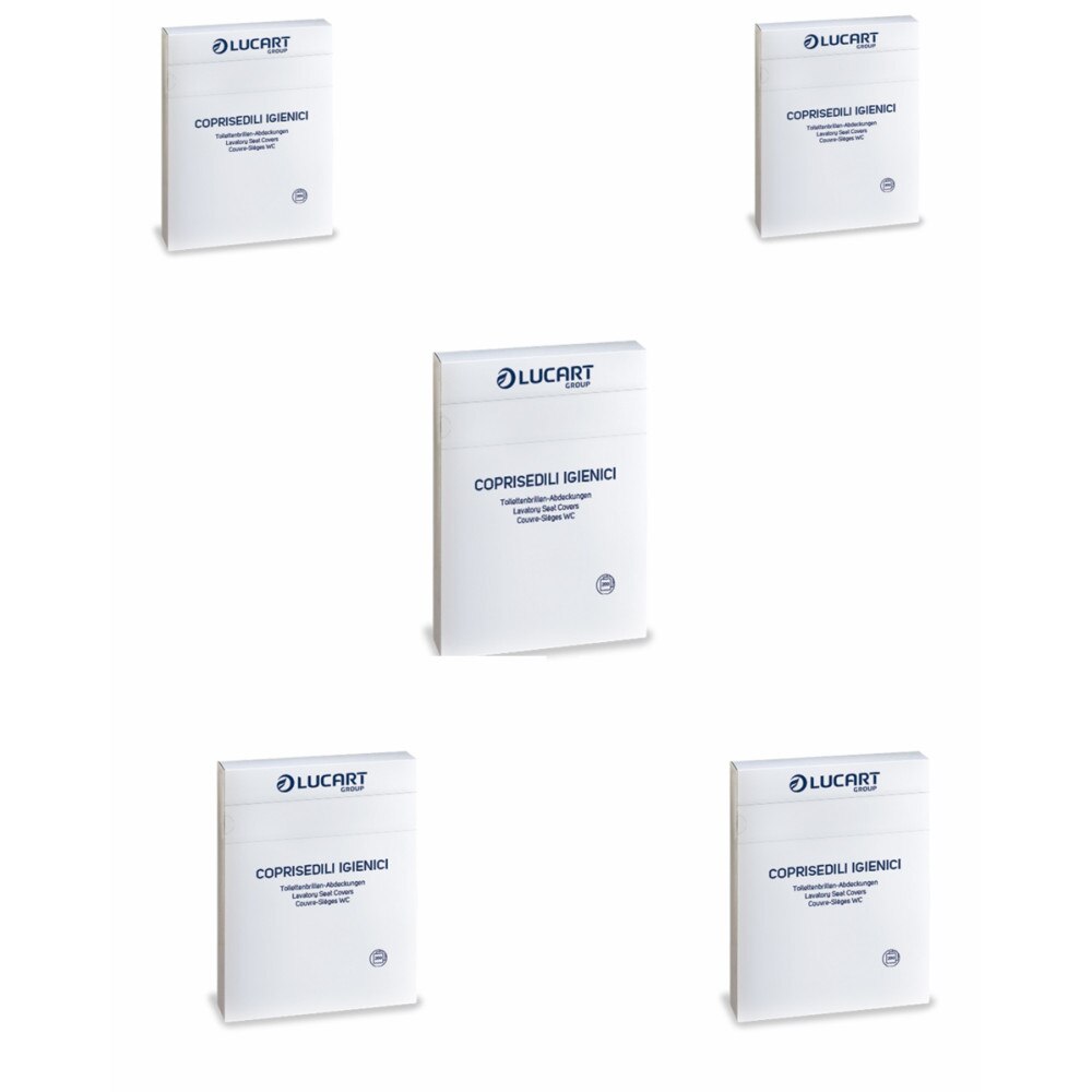 Set 5 x Rezerve colaci igienici WC, hartie biodegradabila, 200 buc/cutie