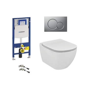 Set complet vas wc suspendat Ideal Standard Tesi Aquablade cu rezervor incastrat Geberit Duofix Sigma si clapeta Sigma 01 crom mat Set complet vas wc suspendat Ideal Standard Tesi Aquablade cu rezervor incastrat Geberit Duofix Sigma si clapeta Sigma 01 crom mat