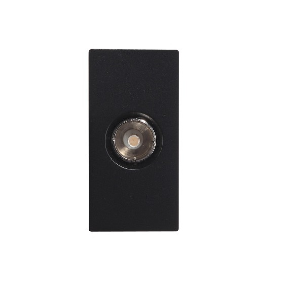 Modul priza 1/2 TV Negru pentru rama Torelectric