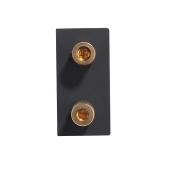 Modul priza 1/2 Boxe Stereo Negru pentru rama Torelectric Modul priza 1/2 Boxe Stereo Negru pentru rama Torelectric