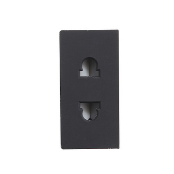 Modul priza 1/2 2 Pini Negru pentru rama Torelectric Modul priza 1/2 2 Pini Negru pentru rama Torelectric