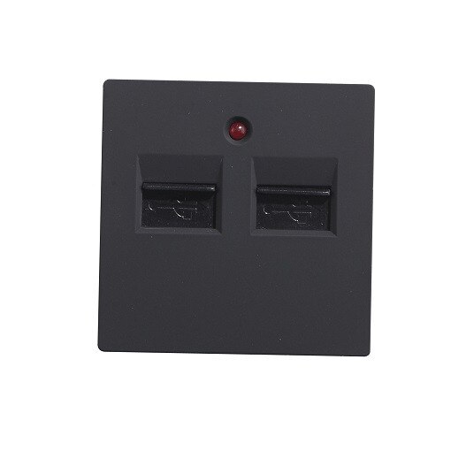 Modul priza USB Incarcare 3.1A Negru pentru rama Torelectric