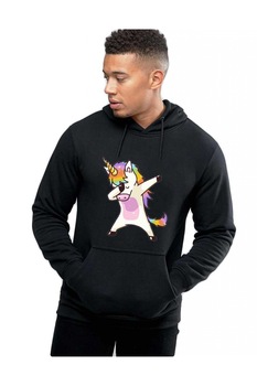 Hanorac Barbati Negru - Cool Unicorn Hanorac Barbati Negru - Cool Unicorn