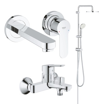 Pachet Grohe Baterie lavoar montaj incastrat,baterie cada,coloana dus 200 Pachet Grohe Baterie lavoar montaj incastrat,baterie cada,coloana dus 200