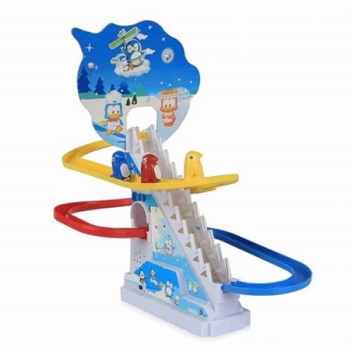 Tobogan cu pinguini, cu muzica