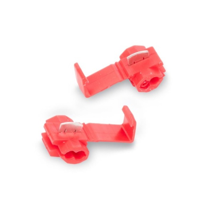 10 db Automax gyorscsatlakozó készlet, KW-3 a vezetékezéshez, piros színű