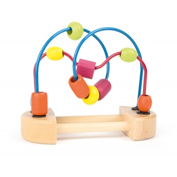 Circuit cu bile din lemn - set de 3, Small Foot, multicolor, lemn, 1 an+ Circuit cu bile din lemn - set de 3, Small Foot, multicolor, lemn, 1 an+