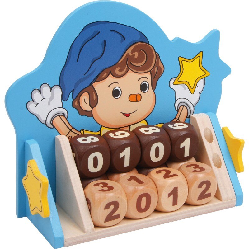 Calendar din lemn Pino, Small Foot, lemn, 3 ani+