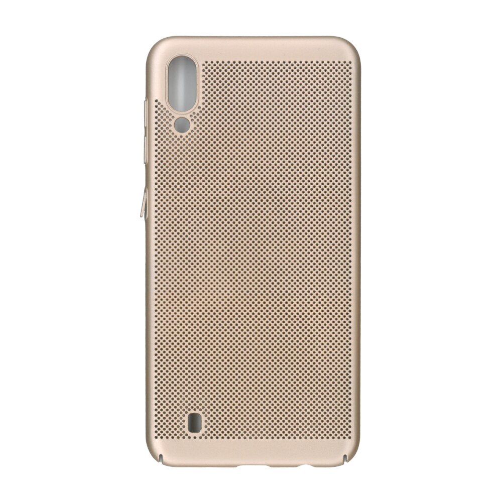 Husa spate cu perforatii pentru Samsung Galaxy M10 - EuroCELL Air Case, auriu