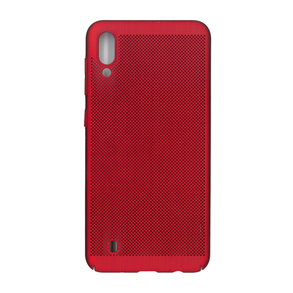 Husa spate cu perforatii pentru Samsung Galaxy M10 - EuroCELL Air Case, rosu
