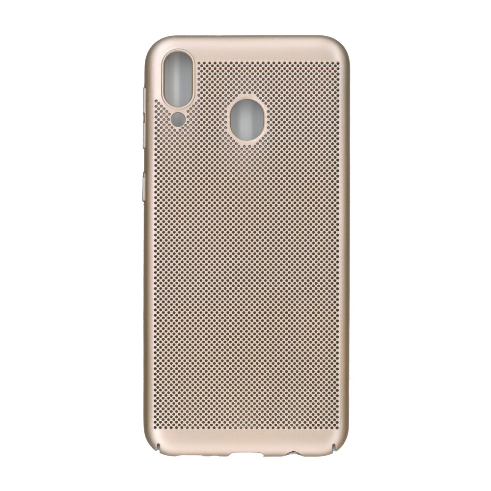 Husa spate cu perforatii pentru Samsung Galaxy M20 - EuroCELL Air Case, auriu