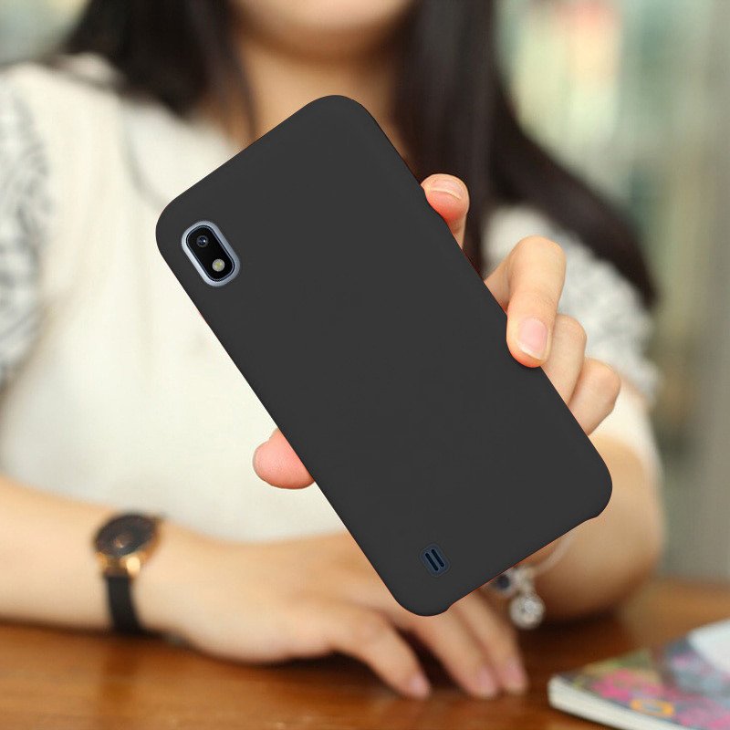 Husa compatibila Samsung Galaxy A10 Silicone Case Black