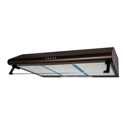 Pachet aragaz rustic maro si hota 2 motoare Studio Casa Verona Retro Brown, 50/ 55 cm., 4 arzatoare gaz, Cuptor gaz, Aprindere electrica, Gril electric, Maro