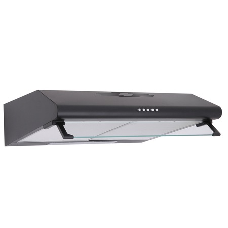 Hota clasica Studio Casa Olymp 60 cm, 2 motoare, 3 viteze, Putere de absorbtie 310 mc/h, Neagra