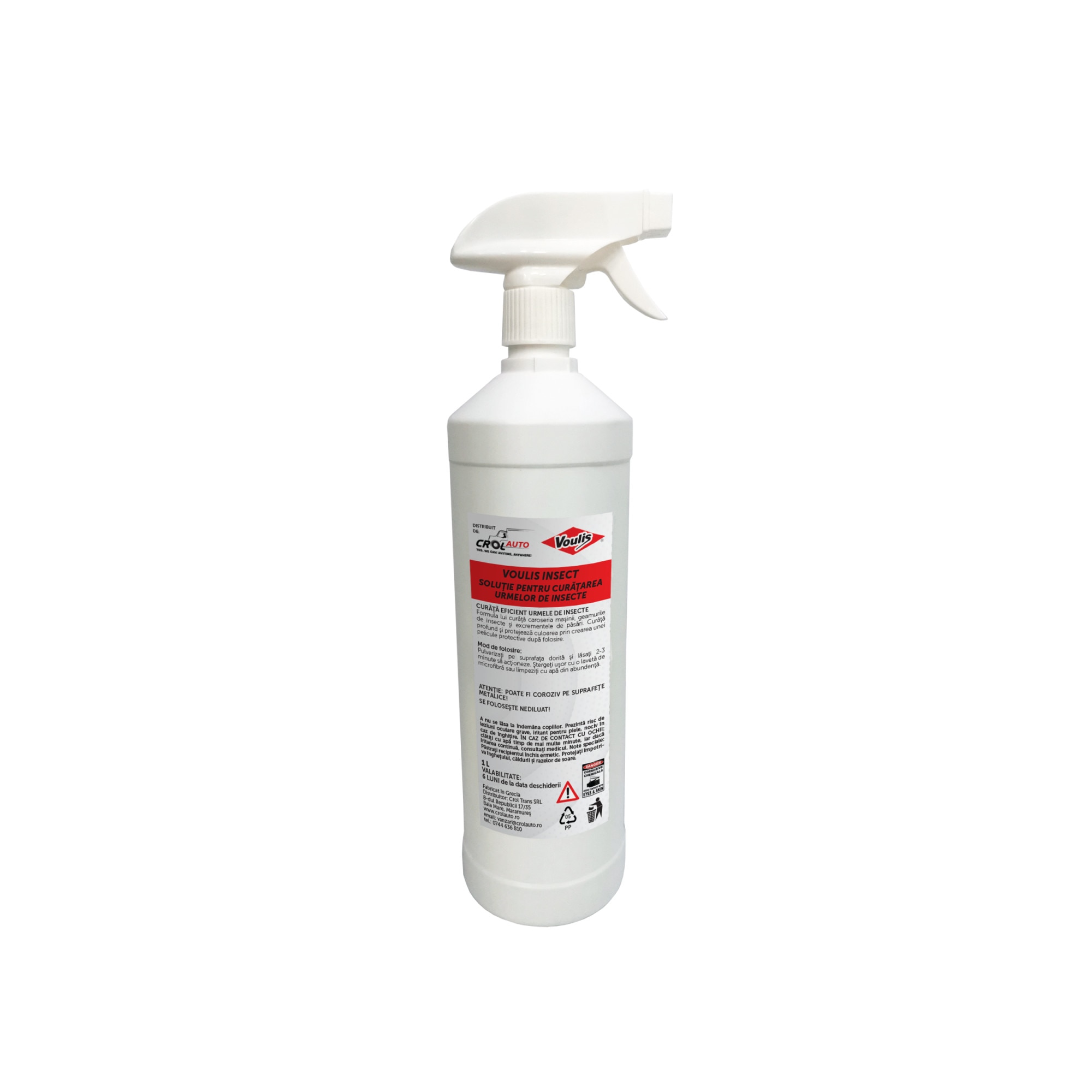 Solutie profesionala pentru curatarea insectelor Voulis Insect Clean 1 L