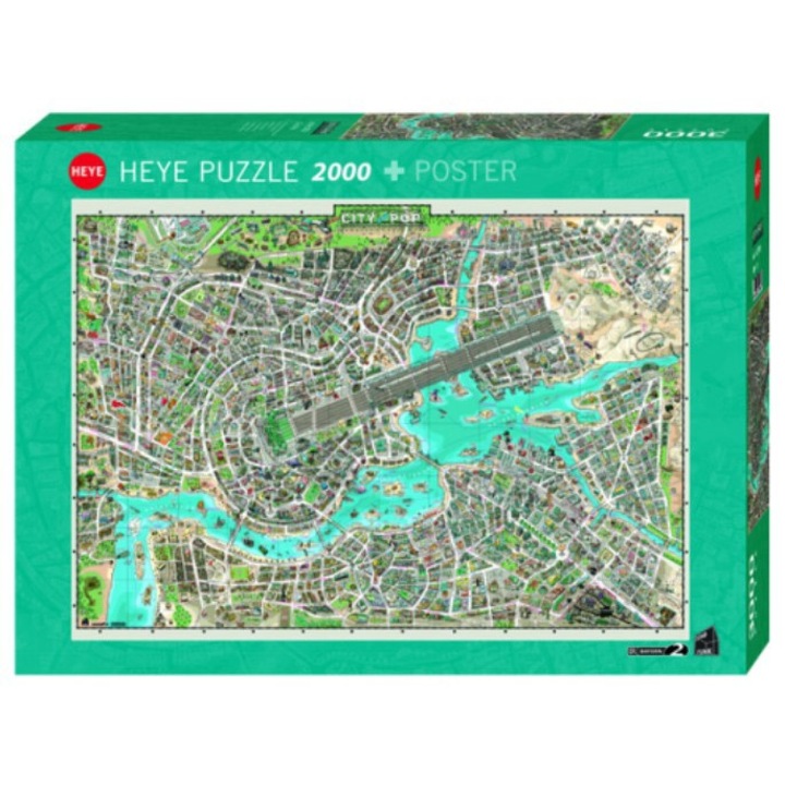 Heye 2000 db-os puzzle - City of Pop (29844)