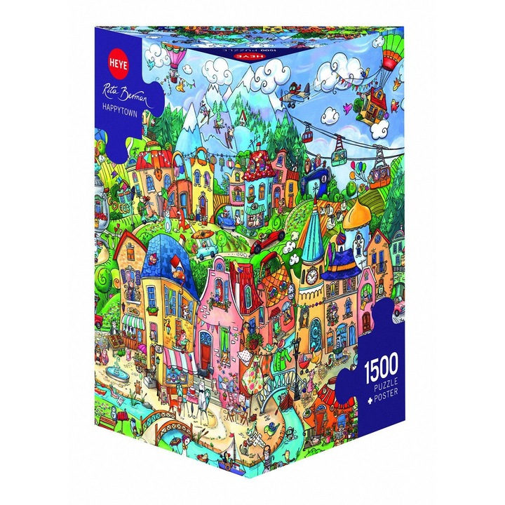 Пъзел Heye - Rita Berman: Happytown, 1.500 части (51817)