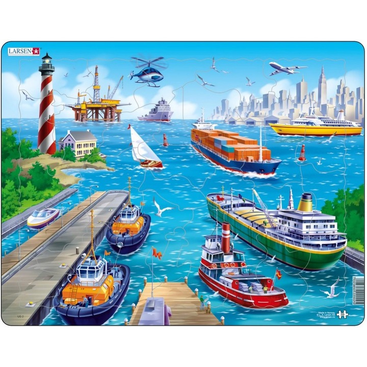 Larsen - Am Hafen 35 darabos Puzzle
