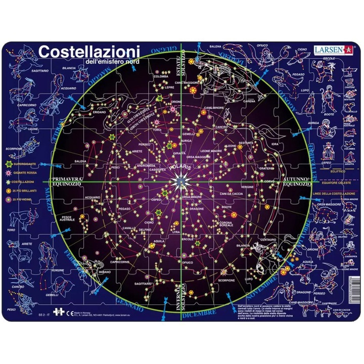 Пъзел Larsen - Costellazioni (in Italian), 70 части (63367)