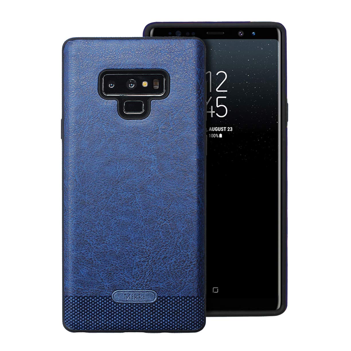 Husa Samsung Galaxy Note 9, Slim Antisoc, Leather, Dark Blue