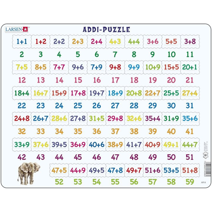 Puzzle Larsen - Mathematik: Kiegészítés, 58 db (48380)