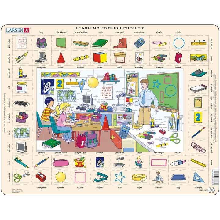 Puzzle Larsen - Learning English 6 70 db (48400)