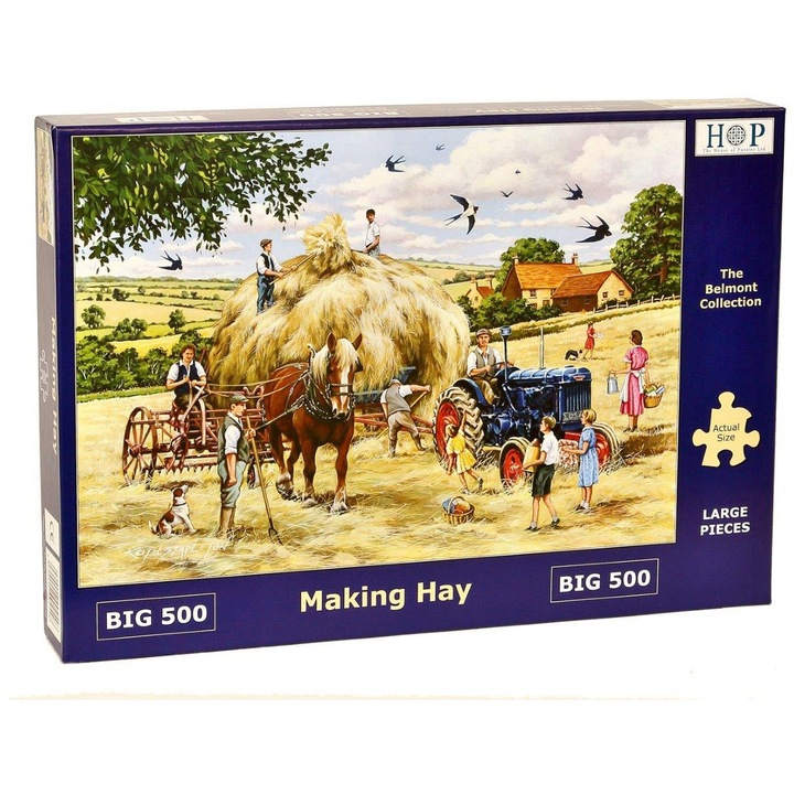 Puzzle The House of Puzzles - Making Hay, 500 darab, XXL (65282)