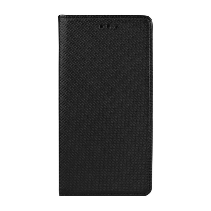 Smart Magnet Book Cover, съвместим с Samsung Galaxy A5 2018 / A8 2018 A530, черен