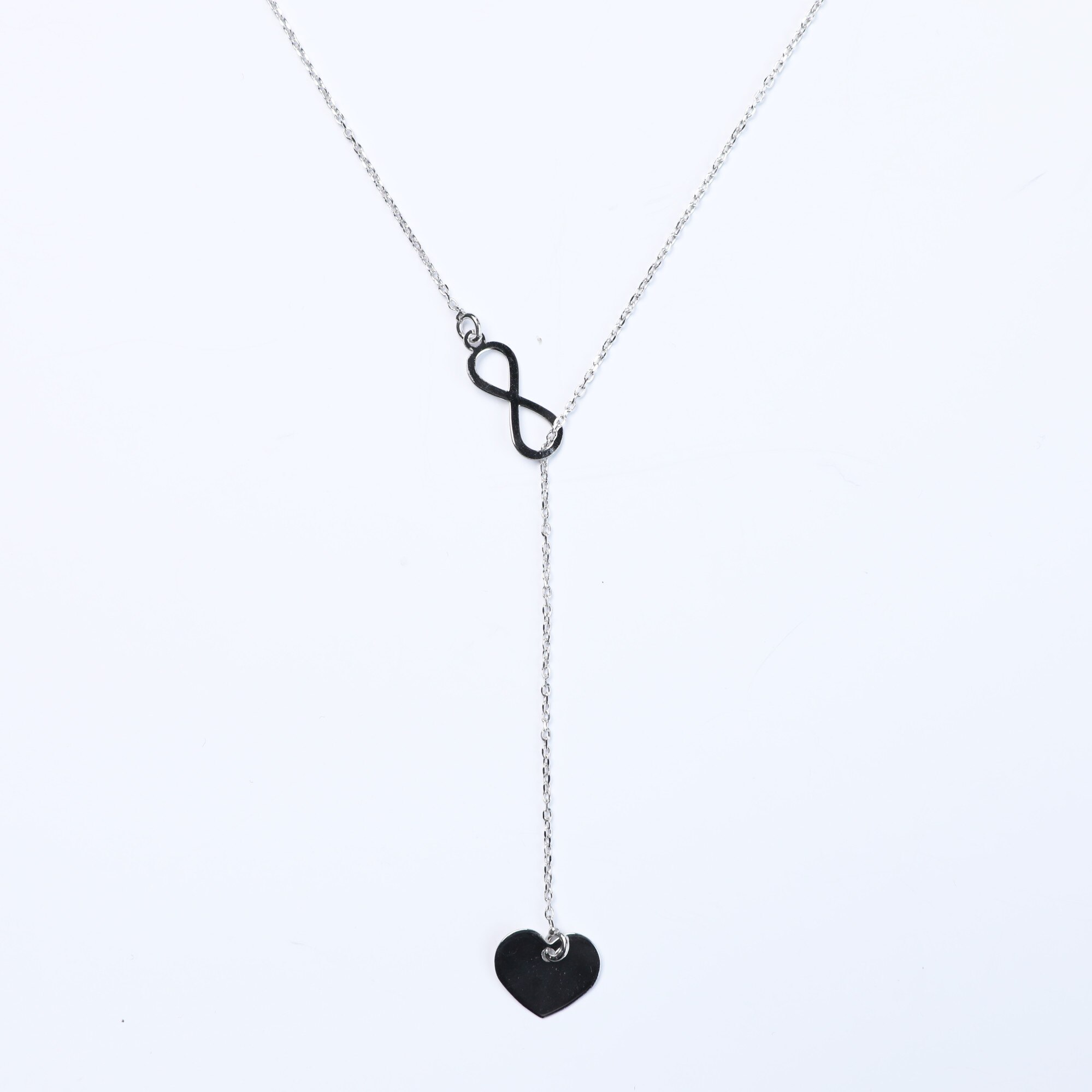 Lantisor F&F argint 925, Cu Inimioara si Infinit, 2.20g