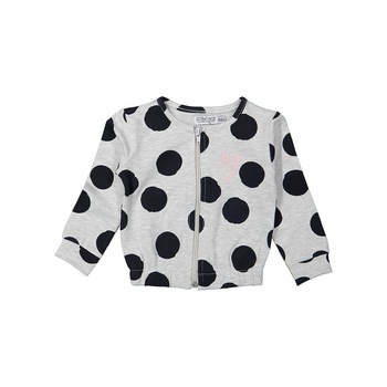 Hanorac bebe, Dirkje, cu buline, gri&negru Hanorac bebe, Dirkje, cu buline, gri&negru
