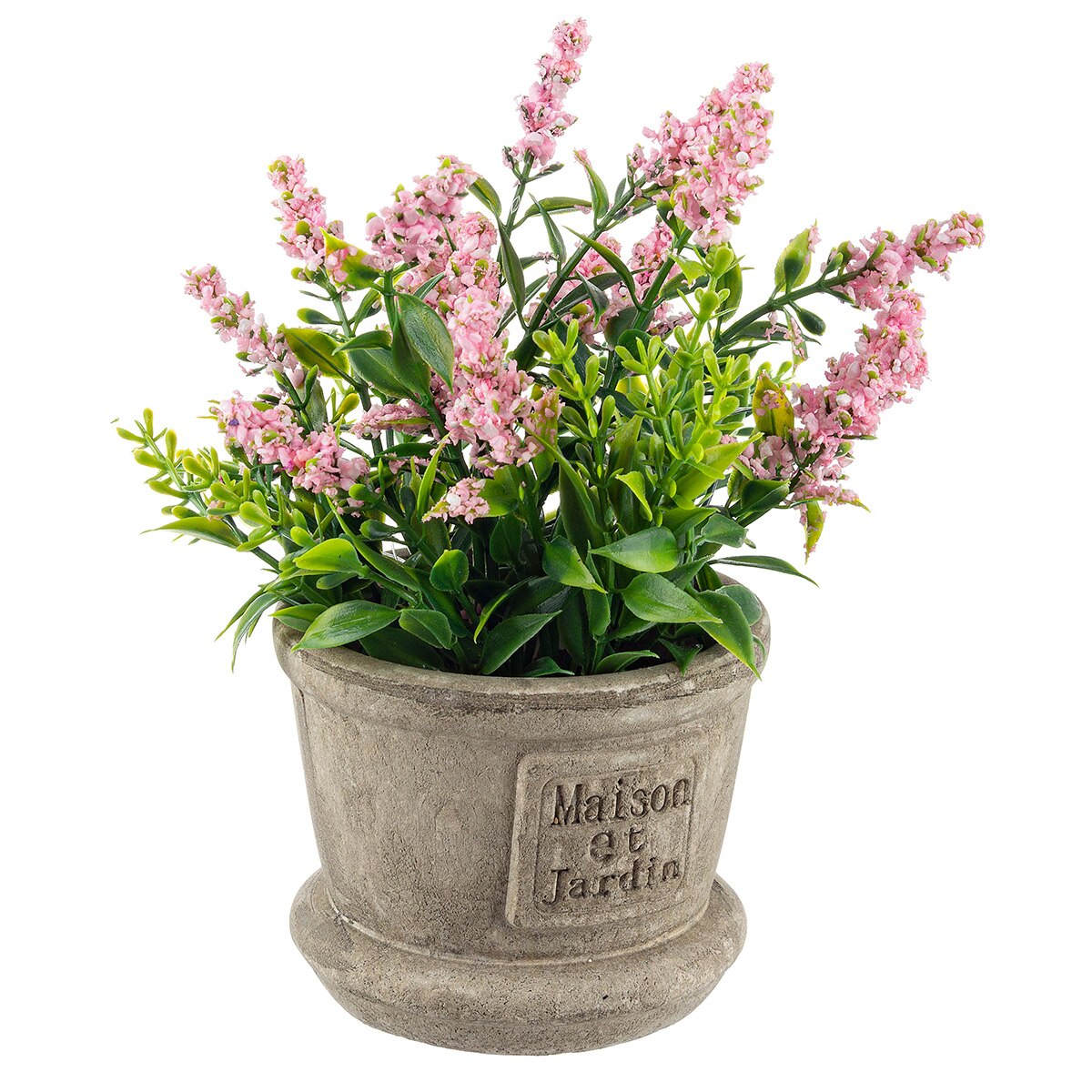 Flori artificiale roz in ghiveci Ø8x20h