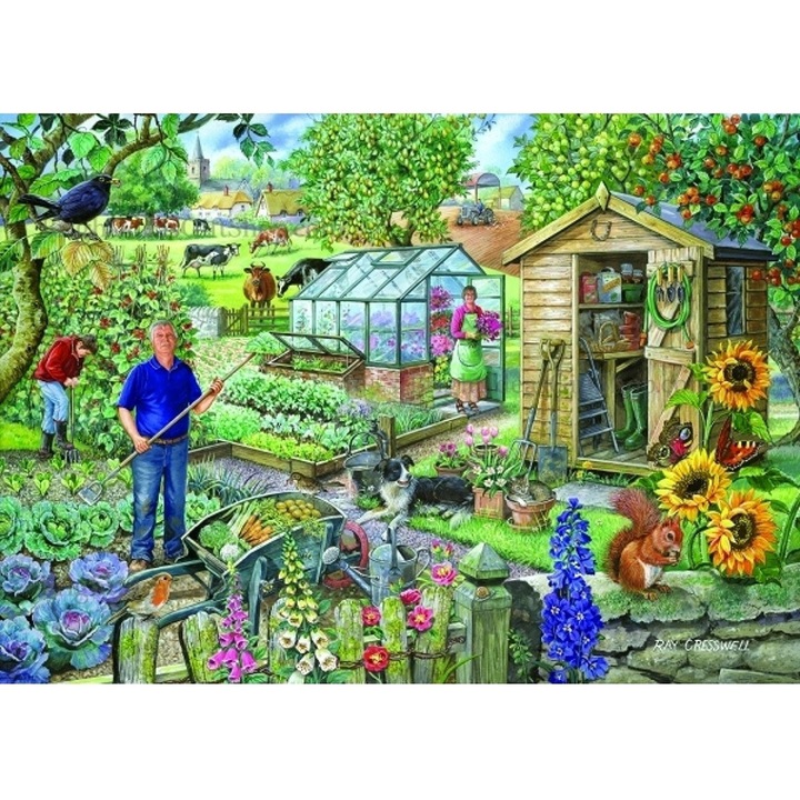 Puzzle The House of Puzzles - At The Allotment, 500 darab, XXL (56791)