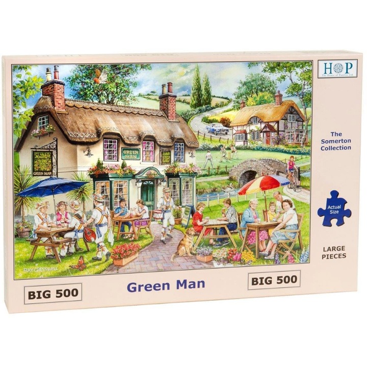 Puzzle The House of Puzzles - Green Man, 500 darab, XXL (56767)