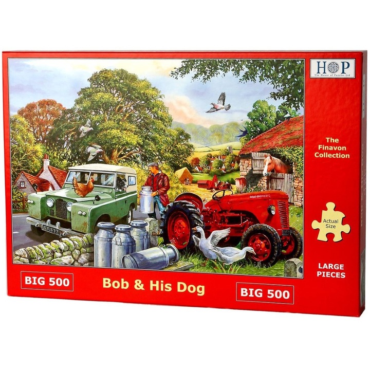 Puzzle The House of Puzzles - Bob & His Dog, 500 darab, XXL (60646)
