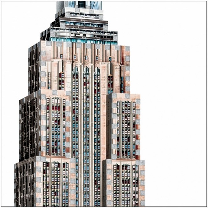 Пъзел 3D Wrebbit - New York : Empire State Building, 975 части (12834)