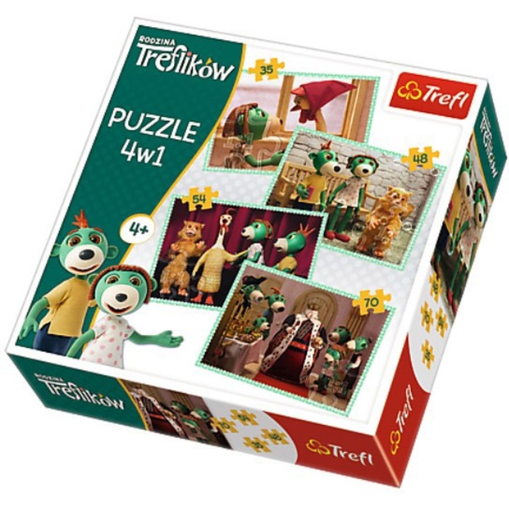 Пъзел Trefl - Treflikow, 35/48/54/70 части (64876)