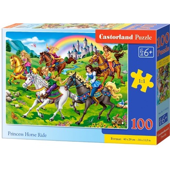 Puzzle Castorland - Princess Horse Ride, 100 piese (111053) Puzzle Castorland - Princess Horse Ride, 100 piese (111053)