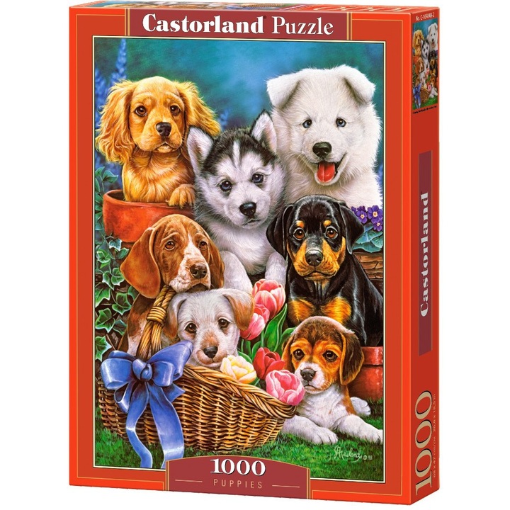 Пъзел Castorland - Puppies, 1.000 части (104048)