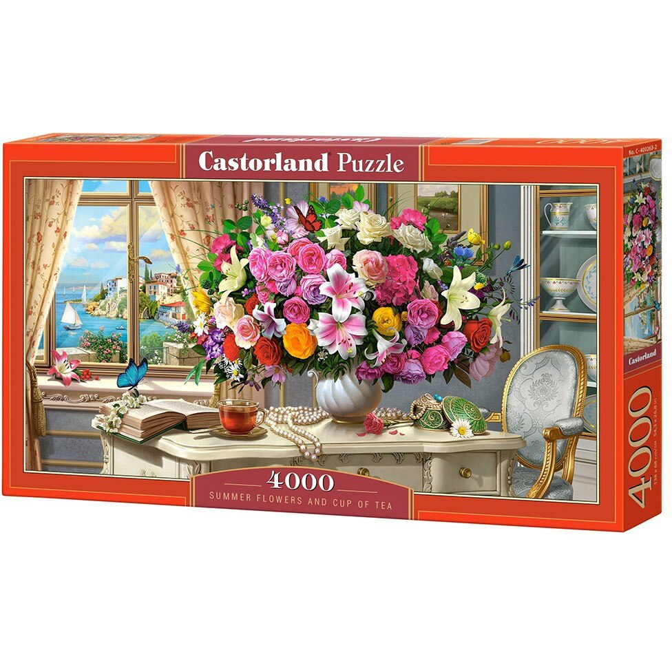 Пъзел Castorland Summer Flowers And Cup Of Tea, 4.000 части (400263
