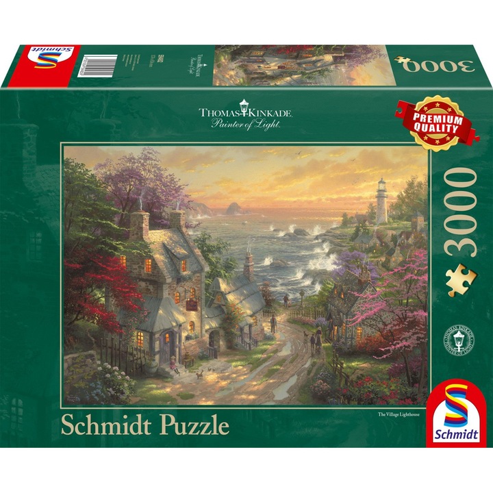 Пъзел Schmidt - Thomas Kinkade: The Village Lighthouse, 3.000 части (59482)