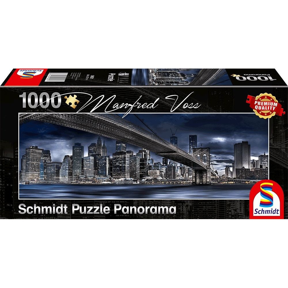 Puzzle Schmidt - Manfred Voss: New York, Dark night, 1000 piese