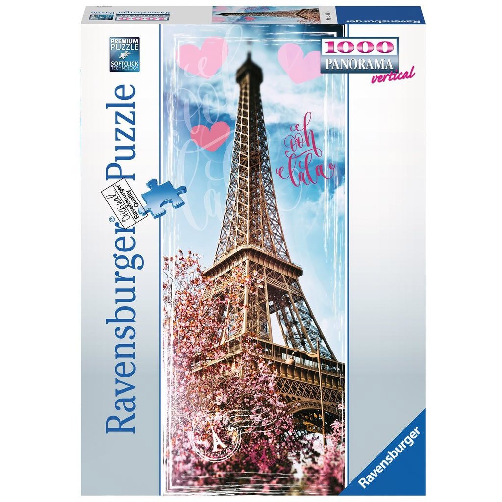 Puzzle panoramic Ravensburger - Eiffel Tower, 1.000 piese (15103)
