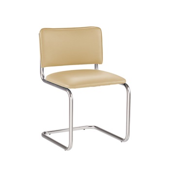 Scaun vizitator SYLWIA, Ocru, piele ecologica Scaun vizitator SYLWIA, Ocru, piele ecologica