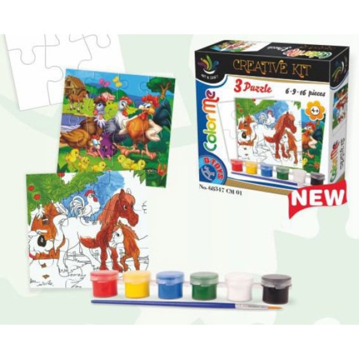 Пъзел D-Toys - Creative kit to invent its own Пъзел, 6/9/16 части (Dtoys-68347-CM-01)