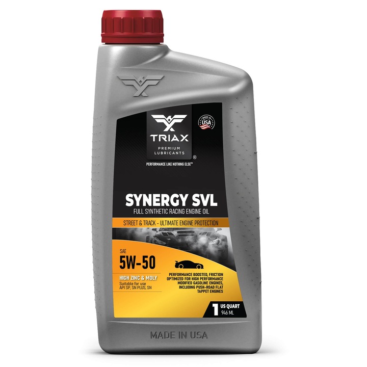 Ulei de Motor Racing Triax Synergy SVL 5W-50 Full Sintetic, 946 ml